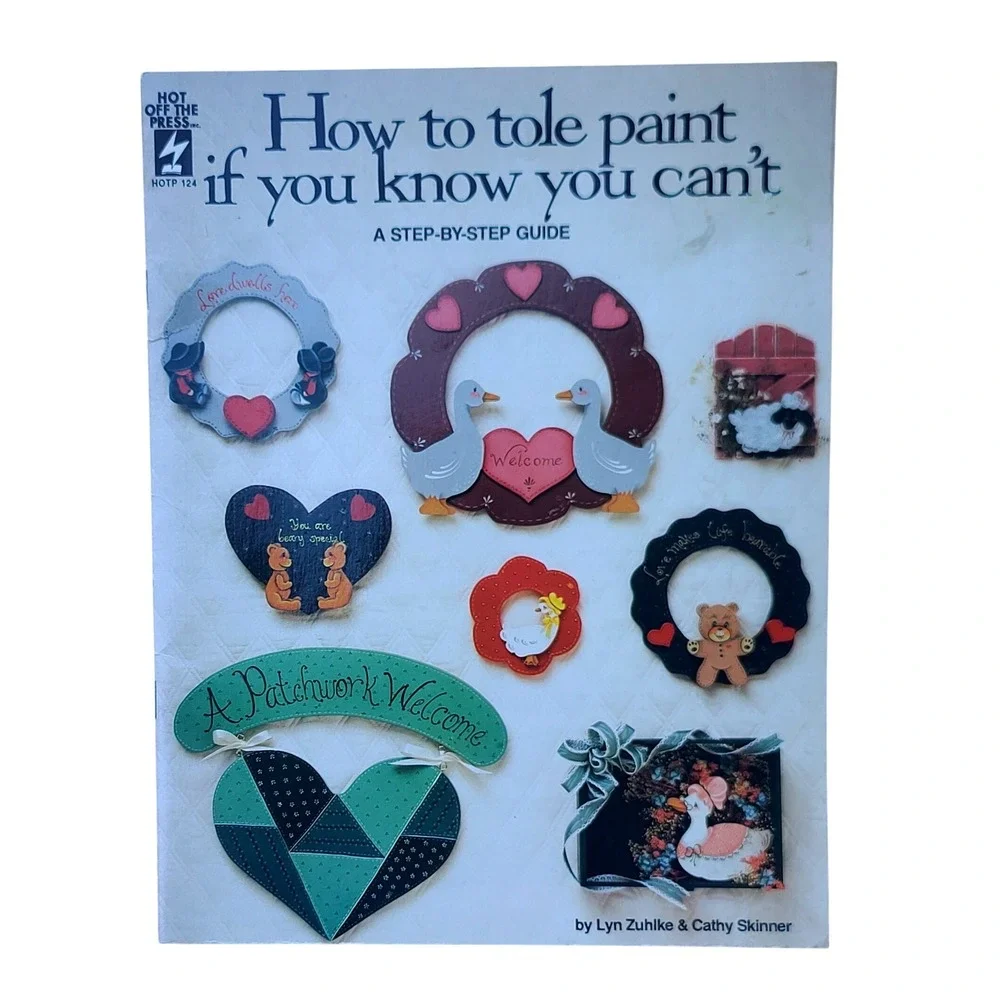 Hot Off The Press Tole‎ & Decorative Painting 2 Book Set Beginner Guides Vintage